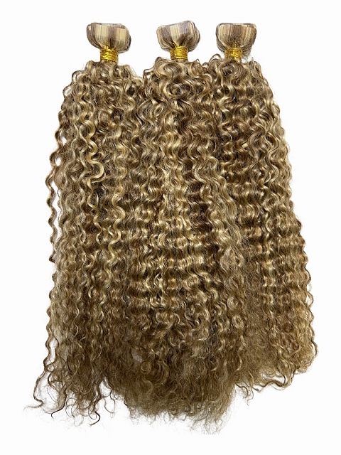 Clearance-Balayage Deep Curly Tape ins 120 pieces