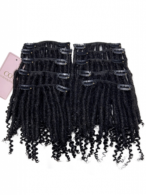 Clip-in Human Hair Fusion Loc Extensions