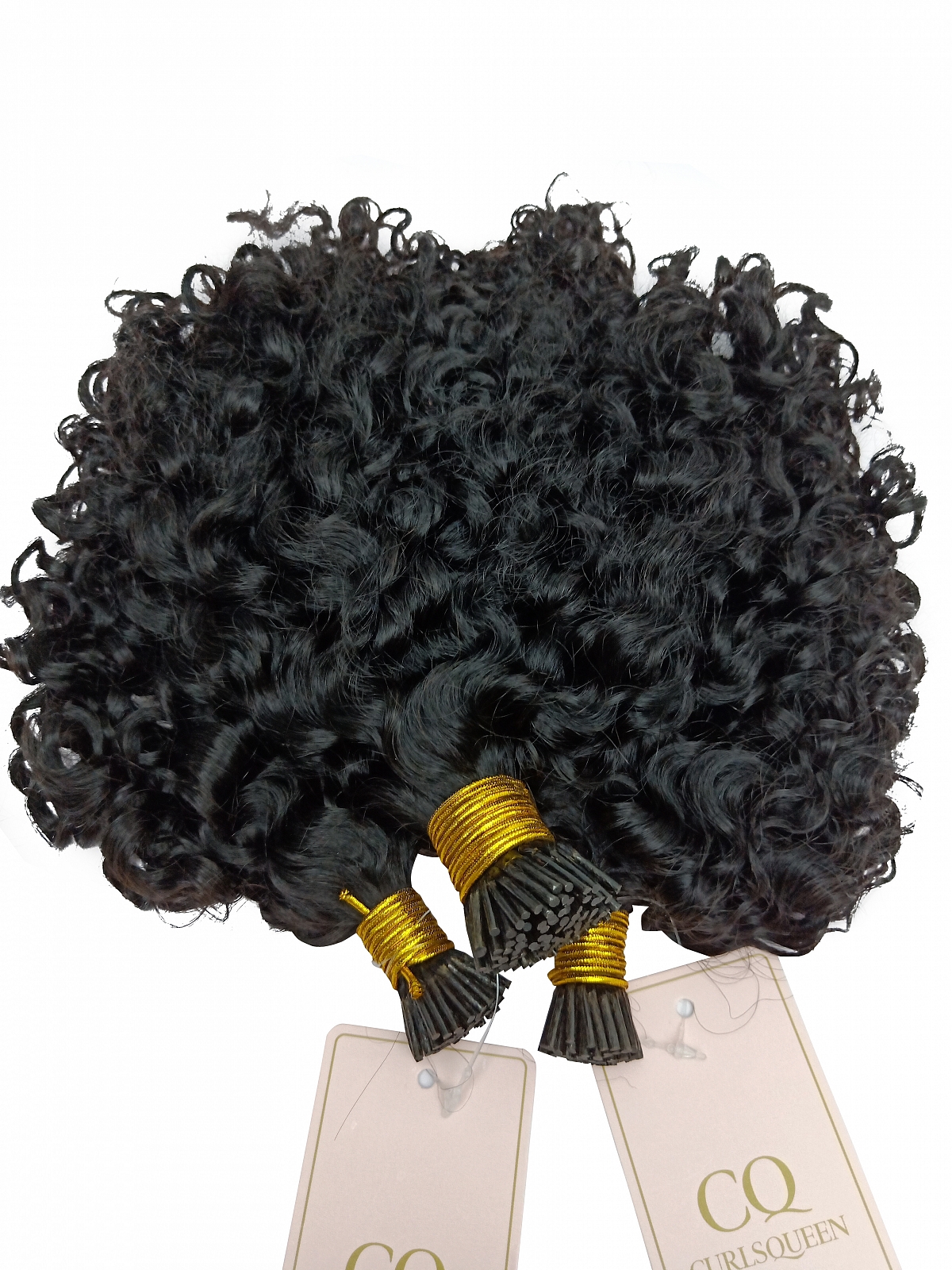 Microlinks - Water Kinky Curly Comb Beads Weft / Itips Hair Extensions ...