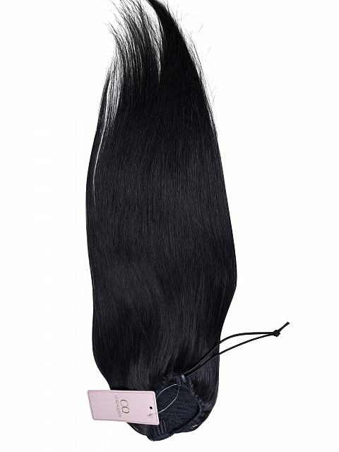 Brazilian Virgin Human Hair Silk Straight Drawstring Ponytail