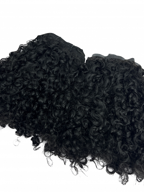 CURLSQUEEN Water Curly Clip In Hair Extension Sets (3a/3b Hair Texture ...