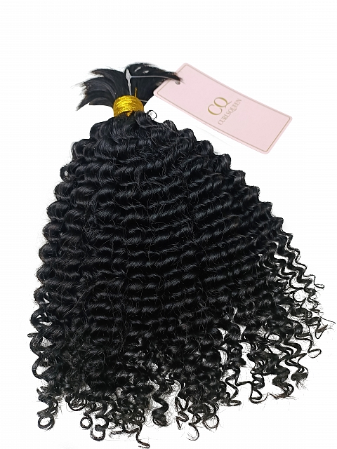 Kinky Curly Human Hair Braiding Hair