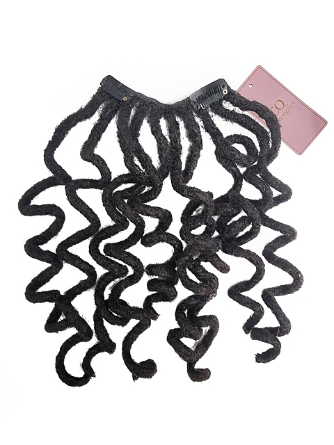 Clip-in Human Hair Deepwave Loc Extensions