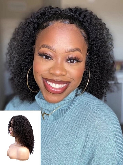 Clearance-All-In-One-Realistic Kinky Curly Versatile Cap Wig