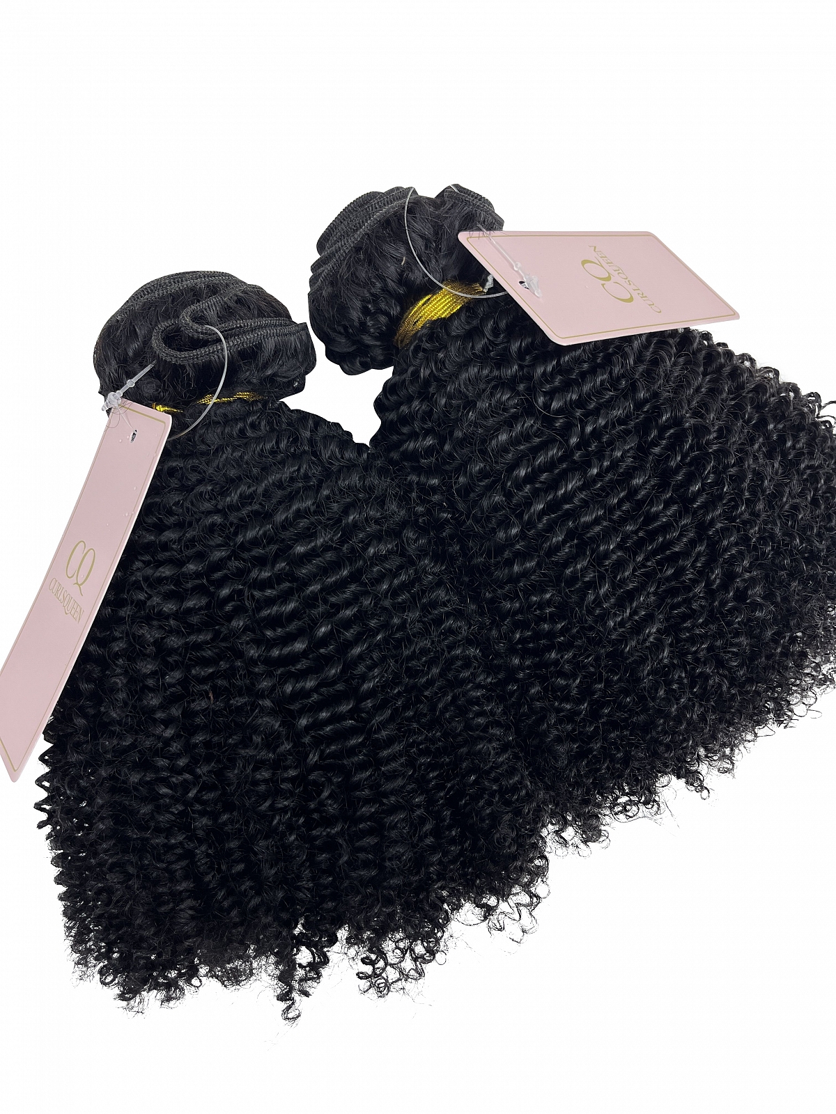 Natural Black Afro Kinky Curly Bundle Weft Hair Extensions (3c/4a Hair ...