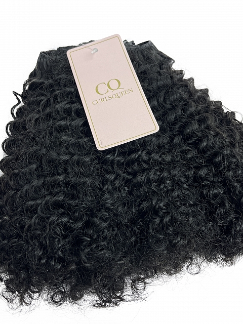 CURLSQUEEN Kinky Curly Clip-In Extension Sets (3b/3c Hair Texture)