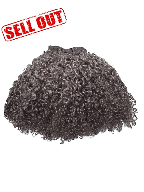 Clearance-Seamless Bright Orange Water kinky Curly Clip Ins