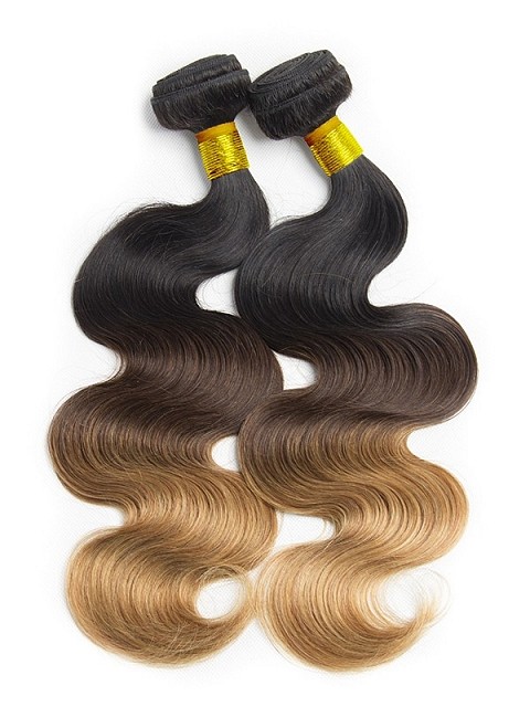 Ombre Body Wave Weave Bundle Weft Hair Extensions