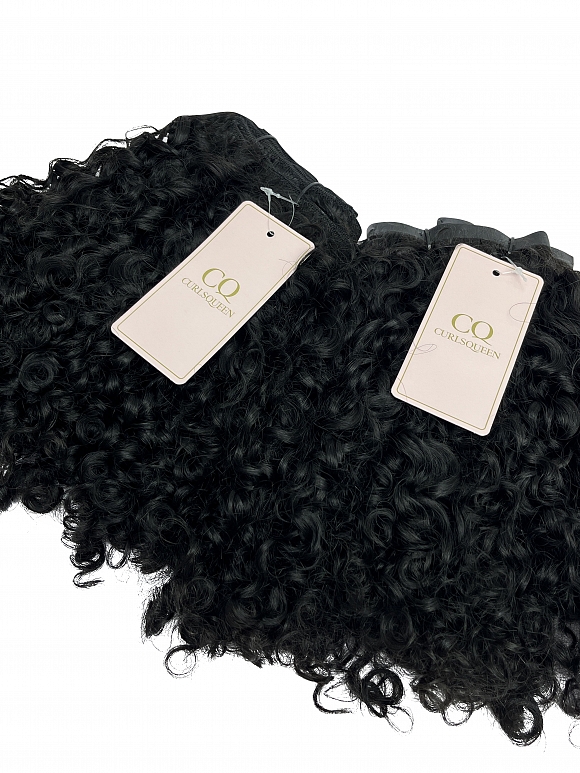 CURLSQUEEN Water Curly Clip In Hair Extension Sets (3a/3b Hair Texture ...