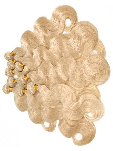 Luxury Blond Body Wave Weave Bundle Weft Hair Extensions