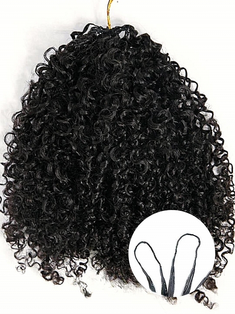 Seamless-Crochet Human Hair Water Kinky Curly(3b3c HairTexture)