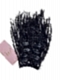 Clip-in Human Hair Textured Coily Loc Extensions