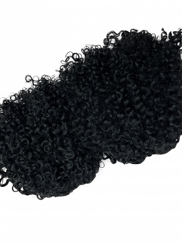 Natural Black Water Kinky Curly Bundle Weft Hair Extensions (3b/3c Hair ...
