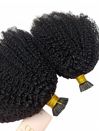 Microlinks - Afro Kinky Coily Beads Weft / Itips Hair Extensions - Home -  CurlsQueen