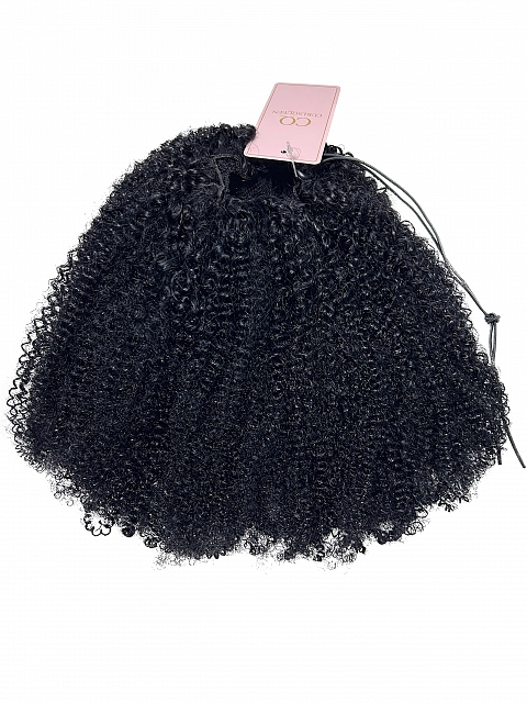 Secure-Grip Adjustable Ponytail Extension Coarse Kinky Coily Hair(4b/4c hair texture)