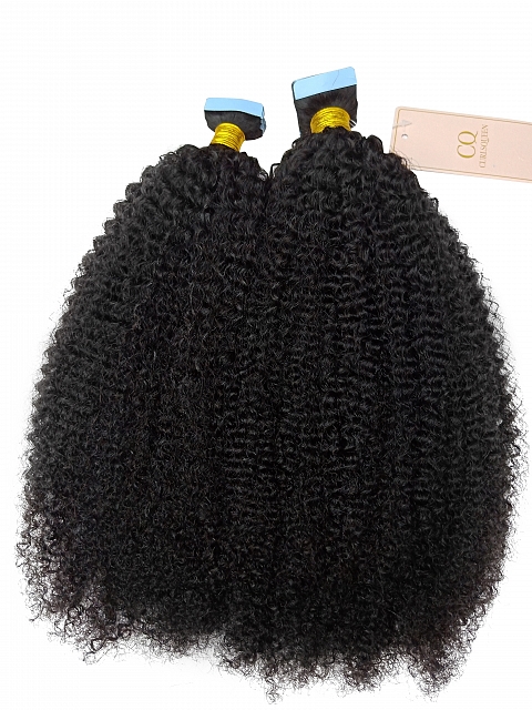 Afro Kinky Coily Tape In Hair Extensions