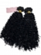 Natural Black Deep Curly Bundle Weft Hair Extensions (3b/3c Hair Texture)