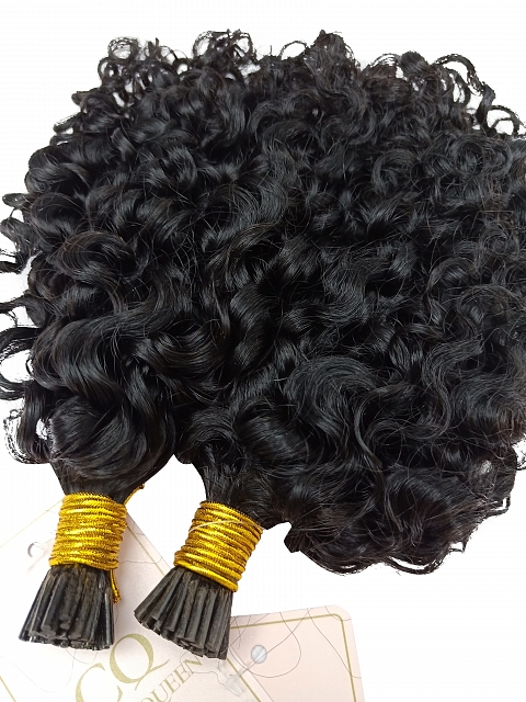 Microlinks - Water Kinky Curly Comb Beads Weft / I-tips Hair Extensions