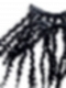 Clip-in Human Hair Goddess Loc Extensions