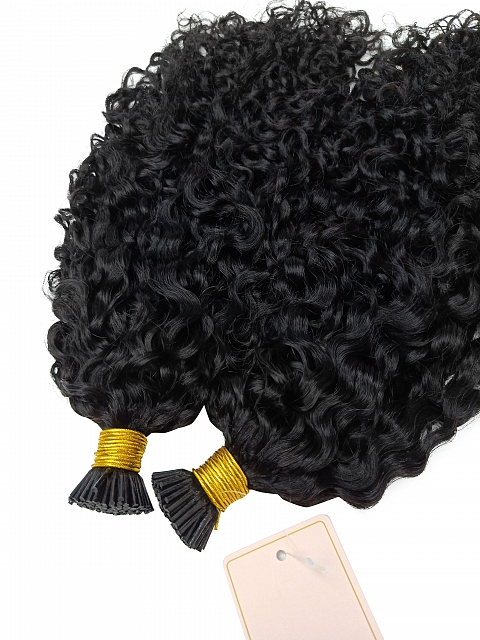 Microlinks - Water Curly Comb Beads Weft / Itips Hair Extensions