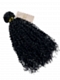 Natural Black Jerry Curly Bundle Weft Hair Extensions