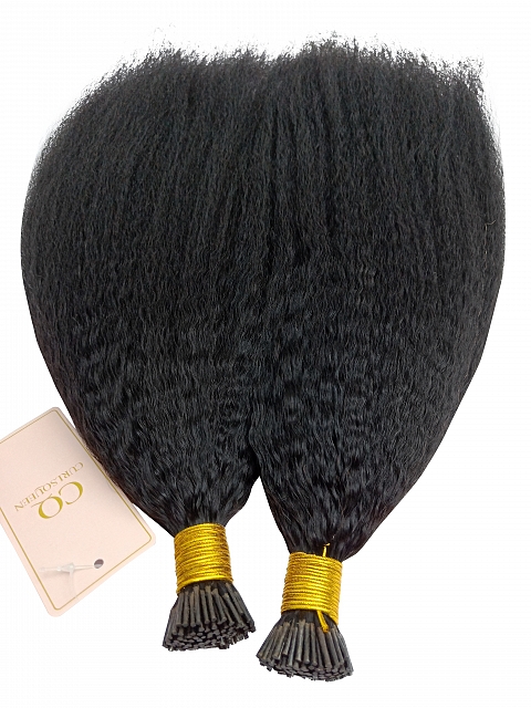 Microlinks - Kinky Straight Beads Weft / I-tips Hair Extensions