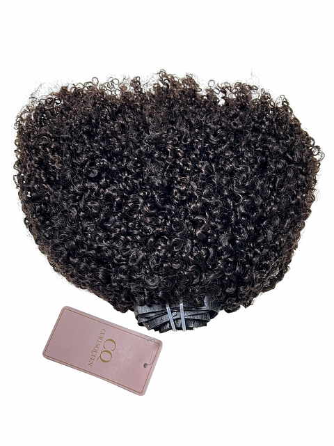 Clearance-Seamless Water Jerry Curly Clip Ins 1B Color
