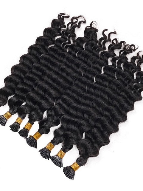 Microlinks - Water Loose Curly Beads Weft / I-tips Hair Extensions